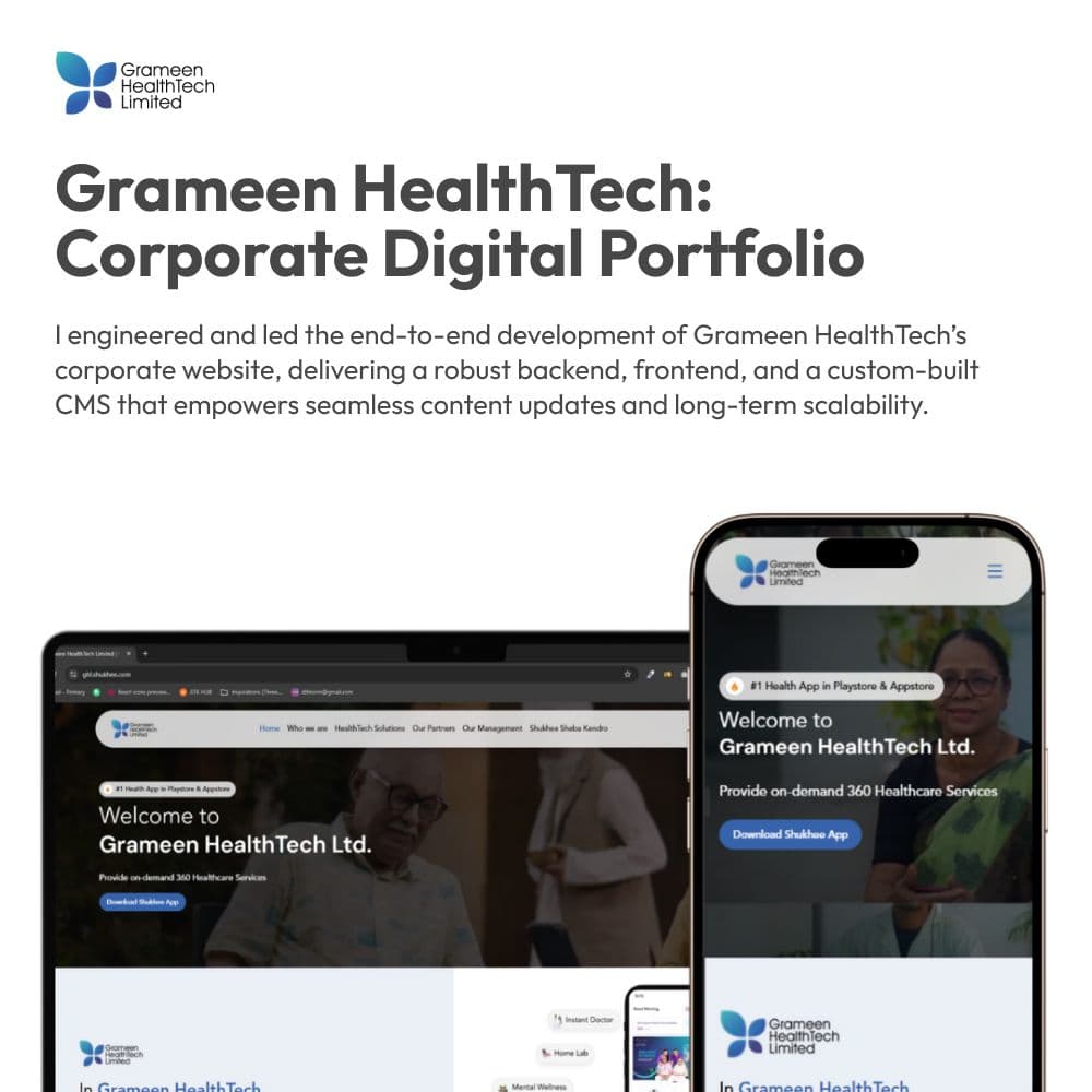 Grameen HealthTech: Corporate Digital Portfolio